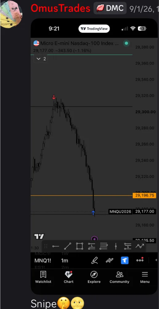 Member message in the Itqan Trading Discord